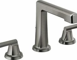 Outlet 🔔 Brizo Levoir® Two Handle Widespread Bathroom Sink Faucet in Luxe Steel Handles Sold Separately ✨