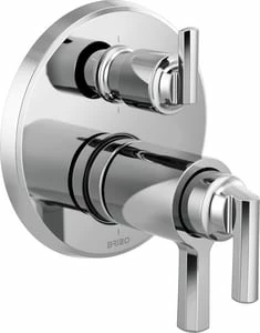 Brand new 😀 Brizo Levoir® Three Handle Bathtub & Shower Faucet in Polished Chrome (Trim Only) 😉 3 Brand new 😀 Brizo Levoir® Three Handle Bathtub & Shower Faucet in Polished Chrome (Trim Only) 😉