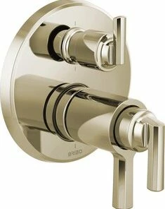 Best reviews of 🧨 Brizo Levoir® Three Handle Bathtub & Shower Faucet in Polished Nickel (Trim Only) ❤️
