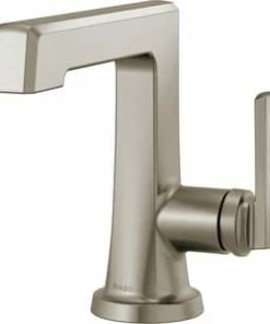 Promo ⭐ Brizo Levoir® Single Handle Monoblock Bathroom Sink Faucet in Luxe Nickel ✔️