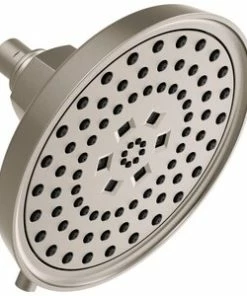 Deals 🥰 Brizo Invari™ Multi Function H2Okinetic Technology® Full Body, Full Body, Massaging Spray and Pause Showerhead in Luxe Nickel 🧨