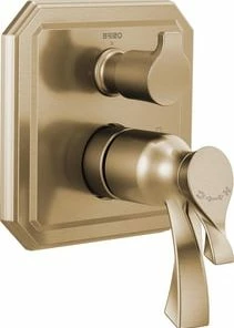 Cheapest 👏 Brizo Virage® Three Handle Bathtub & Shower Faucet in Luxe Gold (Trim Only) 👍