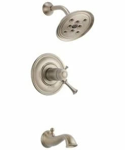 Hot Sale 🌟 Brizo Baliza® Two Handle Single Function Bathtub & Shower Faucet in Brushed Nickel (Trim Only) 😀