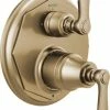 Buy ⭐ Brizo Rook® Two Handle Bathtub & Shower Faucet in Luxe Gold (Trim Only) 🧨 -Outlet Brizo Store Query 1130