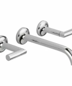 Flash Sale 🎉 Brizo Odin® Two Handle Wall Mount Widespread Bathroom Sink Faucet in Chrome Handles Sold Separately ❤️