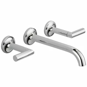 Flash Sale 🎉 Brizo Odin® Two Handle Wall Mount Widespread Bathroom Sink Faucet in Chrome Handles Sold Separately ❤️ 3 Flash Sale 🎉 Brizo Odin® Two Handle Wall Mount Widespread Bathroom Sink Faucet in Chrome Handles Sold Separately ❤️