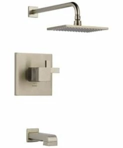 Promo 😉 Brizo Siderna® Two Handle Single Function Bathtub & Shower Faucet in Brushed Nickel (Trim Only) 🎉