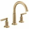 Best Sale 🛒 Brizo Invari™ Two Handle Widespread Bathroom Sink Faucet in Luxe Gold Handles Sold Separately 🥰