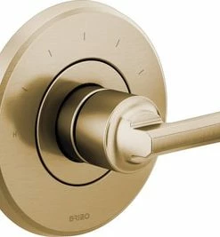 Buy 🧨 Brizo Levoir® Single Handle Bathtub & Shower Faucet in Luxe Gold (Trim Only) 🥰