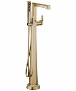 Outlet Brizo Store 38 Budget 🛒 Brizo Levoir® Single Lever Handle Floor Mount Filler in Luxe Gold 🥰