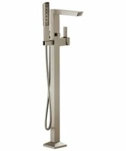 Coupon ⌛ Brizo Vettis® Single Lever Handle Floor Mount Filler in Luxe Nickel Trim Only 🎉