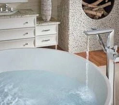 Discount 😍 Brizo Vettis® Single Lever Handle Floor Mount Filler in Polished Chrome Trim Only 🔥 -Outlet Brizo Store Query 1232