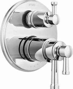 Best Pirce 🧨 Brizo Atavis™ Three Handle Bathtub & Shower Faucet in Polished Chrome (Trim Only) 🌟