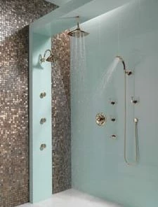 Deals ✔️ Brizo Charlotte® 2 gpm Shower Faucet with Double Lever Handle in Brilliance in Cocoa Bronze and Brilliance Polished Nickel (Trim Only) 🔥 -Outlet Brizo Store Query 1250