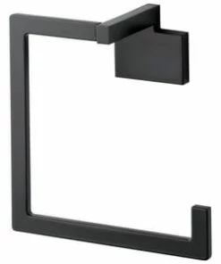 Brand new 🥰 Brizo Siderna® Square Open Towel Ring in Matte Black 🌟