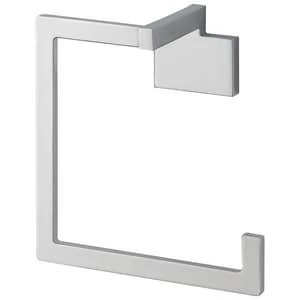 Outlet ❤️ Brizo Siderna™ Square Open Towel Ring in Polished Chrome 👏 3 Outlet ❤️ Brizo Siderna™ Square Open Towel Ring in Polished Chrome 👏