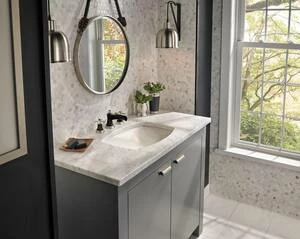 Outlet ❤️ Brizo Rook® Two Handle Widespread Bathroom Sink Faucet in Brilliance Luxe Nickel with Matte Black Handles Sold Separately ⌛ 5 Outlet ❤️ Brizo Rook® Two Handle Widespread Bathroom Sink Faucet in Brilliance Luxe Nickel with Matte Black Handles Sold Separately ⌛ - Image 3