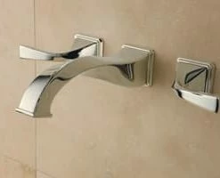 Outlet 😉 Brizo Virage® Two Handle Widespread Bathroom Sink Faucet in Polished Nickel ✨ -Outlet Brizo Store Query 1374