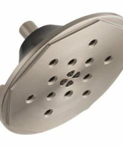 Flash Sale 😀 Brizo Rook® Multi Function H2Okinetic Technology® Full Body, H2Okinetic Technology® invigorating, Massage and Pause Showerhead in Luxe Nickel with Matte Black ⌛