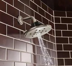 Flash Sale 😀 Brizo Rook® Multi Function H2Okinetic Technology® Full Body, H2Okinetic Technology® invigorating, Massage and Pause Showerhead in Luxe Nickel with Matte Black ⌛ -Outlet Brizo Store Query 1426