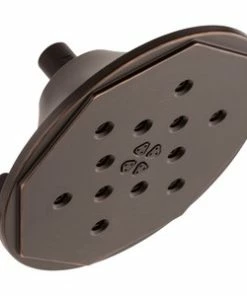 Best Sale 🥰 Brizo Rook® Multi Function H2Okinetic Technology® Full Body, H2Okinetic Technology® invigorating, Massage and Pause Showerhead in Venetian Bronze 💯