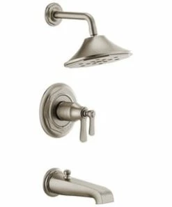 Brand new 😍 Brizo Rook® Two Handle Multi Function Bathtub & Shower Faucet in Luxe Nickel (Trim Only) 🌟