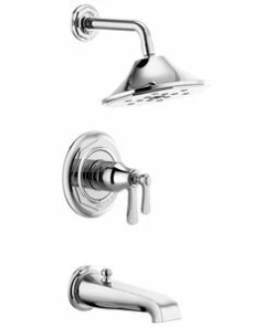 Best reviews of 🔔 Brizo Rook® Two Handle Multi Function Bathtub & Shower Faucet in Polished Chrome (Trim Only) ✨