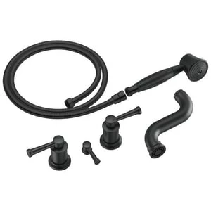 Best Sale 🤩 Brizo Atavis™ Three Handle Roman Tub Faucet in Matte Black (Trim Only) 👏 3 Best Sale 🤩 Brizo Atavis™ Three Handle Roman Tub Faucet in Matte Black (Trim Only) 👏