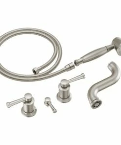 Best Pirce 🛒 Brizo Atavis™ Three Handle Roman Tub Faucet in Luxe Nickel (Trim Only) 👍