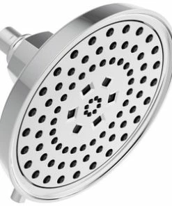 Outlet ⌛ Brizo Invari™ Multi Function H2Okinetic Technology® Full Body, Full Body, Massaging Spray and Pause Showerhead in Chrome 🧨
