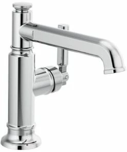 Cheapest 🛒 Brizo Invari™ Single Handle Monoblock Bathroom Sink Faucet in Chrome Lever Handle 💯