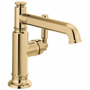 Cheap ⌛ Brizo Invari™ Single Handle Monoblock Bathroom Sink Faucet in Polished Gold Lever Handle ⭐ 3 Cheap ⌛ Brizo Invari™ Single Handle Monoblock Bathroom Sink Faucet in Polished Gold Lever Handle ⭐