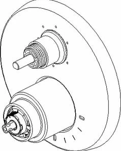 Brand new ❤️ Brizo Litze® CCY Delta Brizo Litze: Pressure Balance Valve With Integrated 3-Function Diverter Trim - Less Handles Polished Nickel 😀