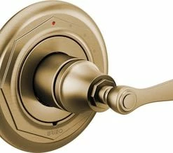 Hot Sale 🛒 Brizo Rook® Single Handle Bathtub & Shower Faucet in Luxe Gold (Trim Only) 🤩