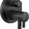 Flash Sale 😀 Brizo Odin® Three Handle Bathtub & Shower Faucet in Matte Black (Trim Only) ⌛ -Outlet Brizo Store Query 1584