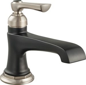 Brand new 🌟 Brizo Rook® Single Handle Monoblock Bathroom Sink Faucet in Brilliance Luxe Nickel with Matte Black ✨ 3 Brand new 🌟 Brizo Rook® Single Handle Monoblock Bathroom Sink Faucet in Brilliance Luxe Nickel with Matte Black ✨