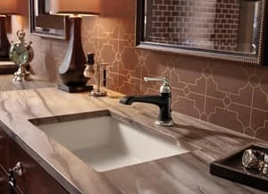 Brand new 🌟 Brizo Rook® Single Handle Monoblock Bathroom Sink Faucet in Brilliance Luxe Nickel with Matte Black ✨ 6 Brand new 🌟 Brizo Rook® Single Handle Monoblock Bathroom Sink Faucet in Brilliance Luxe Nickel with Matte Black ✨ - Image 4