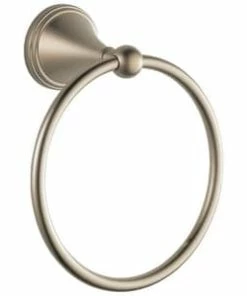 Best Sale ⌛ Brizo Round Closed Towel Ring in Brushed Nickel 😀