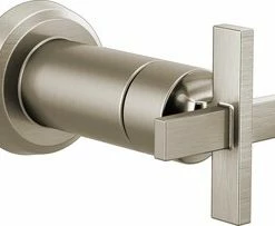 New 💯 Brizo Levoir® Trim with Single Cross Handle for R35600 Volume Control Rough Valve in Luxe Nickel ✔️