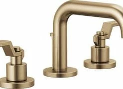 Cheapest 🔥 Brizo Litze® Two Handle Widespread Bathroom Sink Faucet in Brilliance Luxe Gold Handles Sold Separately 🛒