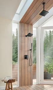 Wholesale 💯 Brizo Essential™ Single Function Full Showerhead in Matte Black ⌛ 4 Wholesale 💯 Brizo Essential™ Single Function Full Showerhead in Matte Black ⌛ - Image 2