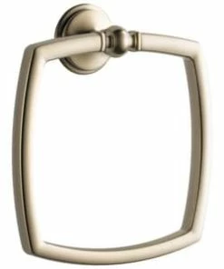 Buy 😉 Brizo Charlotte Rectangular Closed Towel Ring in Brushed Nickel ✔️