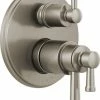 Best Sale 😍 Brizo Atavis™ Three Handle Bathtub & Shower Faucet in Luxe Nickel (Trim Only) ✔️
