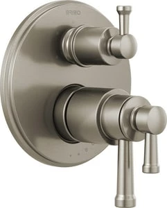 Best Sale 😍 Brizo Atavis™ Three Handle Bathtub & Shower Faucet in Luxe Nickel (Trim Only) ✔️ 3 Best Sale 😍 Brizo Atavis™ Three Handle Bathtub & Shower Faucet in Luxe Nickel (Trim Only) ✔️