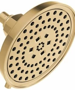 Buy 👍 Brizo Invari™ Multi Function Full, H2Okinetic Technology®, Massage and Pause Showerhead in Polished Gold ✔️