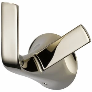 Hot Sale 🥰 Brizo Sotria™ 2-Hook Robe Hook in Polished Nickel 👍 3 Hot Sale 🥰 Brizo Sotria™ 2-Hook Robe Hook in Polished Nickel 👍