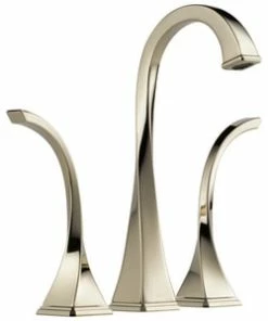 Promo 🛒 Brizo Virage® Two Handle Widespread Bathroom Sink Faucet in Polished Nickel ✔️
