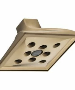 Hot Sale ✔️ Brizo Virage® Single Function H2Okinetic® Spray Showerhead in Luxe Gold ⭐