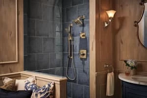 Hot Sale ✔️ Brizo Virage® Single Function H2Okinetic® Spray Showerhead in Luxe Gold ⭐ 5 Hot Sale ✔️ Brizo Virage® Single Function H2Okinetic® Spray Showerhead in Luxe Gold ⭐ - Image 3