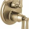 Coupon 🥰 Brizo Rook® Three Handle Bathtub & Shower Faucet in Luxe Gold (Trim Only) 🔔 -Outlet Brizo Store Query 1846